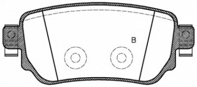 OPEN PARTS bpa158202 -  Комплект тормозных колодок, дисковый тормоз
